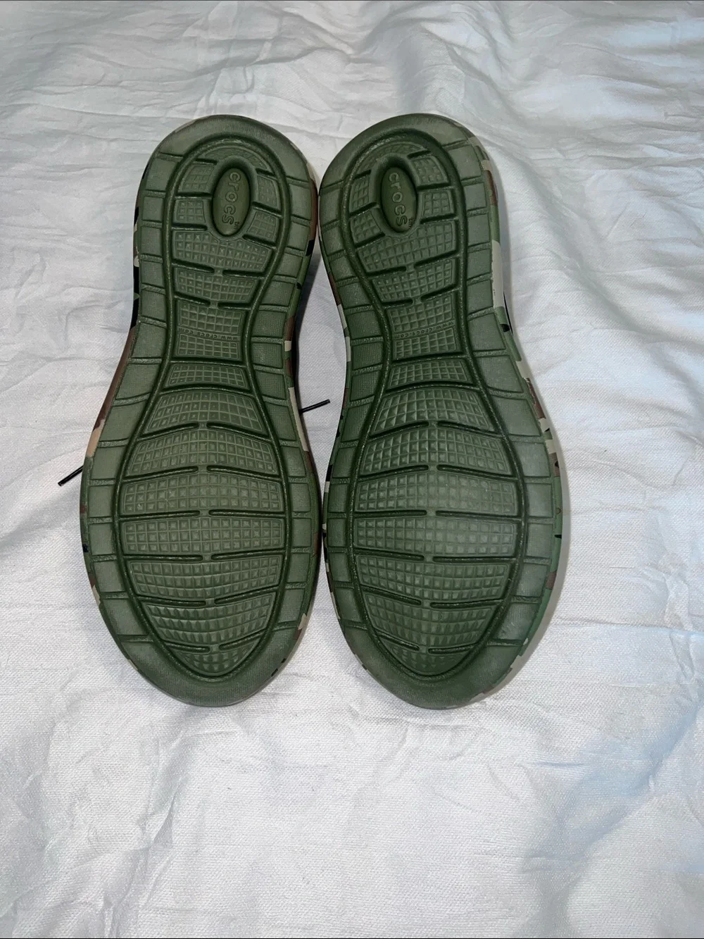 CROCS Black Sneakers with Camouflage Sole